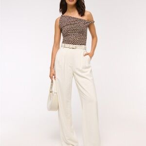 Sloane Pant - Crepe Fabric White